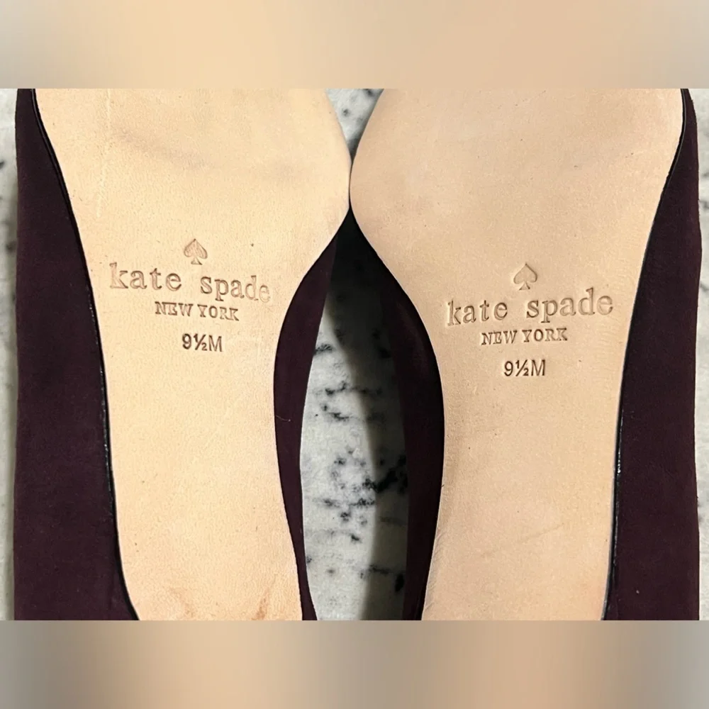 NEW Kate Spade New York Deep Russet Dale Pump with Kitten Heel - Size 9.5
